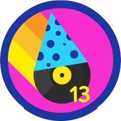 Badge for 13 Years Together!